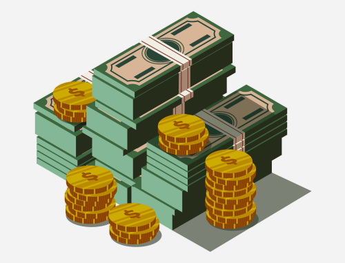 money flat graphic